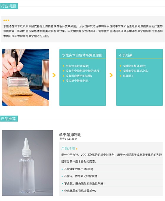 单宁酸抑制剂 LB-3544 解决方案